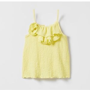 Zara textured flower top